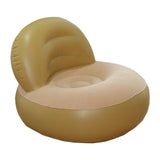 Maxbell Inflatable Sofa Multifunctional Comfortable Lazy Sofa for Home Garden Spring Beige