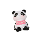Panda Figurine Car Dashboard Decoration for Table Centerpiece Office Bedroom Style G