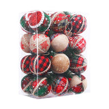 24Pcs Christmas Balls Crafts Christmas Baubles for Thanksgiving Home Wedding