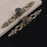 Maxbell 10x Antique Brass Cupboard Cabinet Drawer Door Wardrobe Pull Handles Knobs 128mm - Aladdin Shoppers