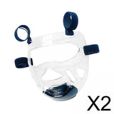 Maxbell 2 Piece Clear Taekwondo Mask Head Cover Detachable Face Shield Head Gear