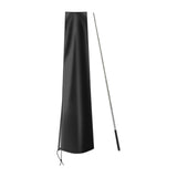 Maxbell Garden Parasol Cover Dust Protection Umbrella Cover for Yard Patio Courtyard Black With Pole
