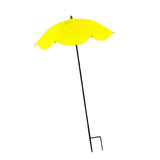 Maxbell Plant Umbrella with Metal Stake Weatherproof Sun Shade Cloth for Garden Beds Yellow