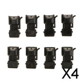 Maxbell 4x8pcs EV6 & EV14 Female to EV1 Male Fuel Injector Connectors Adapters