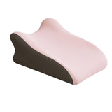 Maxbell Back Pillow Memory Cotton Wedge Prone Pillow for Office Dorm Watching Movies pink
