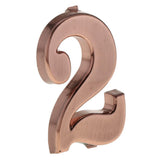 Maxbell 6x ABS Plastic House Door Number Sign Plaque DIY Digit Number 0 to 9 Number