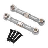 Maxbell 2Pcs 1:14 RC Car Steering Linkage Spare Steering Rod for 14211 RC Car Trucks Silver