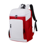 Maxbell Tennis Backpack Waterproof Oxford for Men Women for Outdoor Commuting Travel Red White