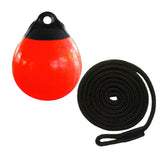 Maxbell Boat Buoy Ball with Eyelet Easy to Use Anchor Buoy for Docking Marking Yacht Black Rope