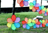 Maxbell Flower Windmill Wind Spinner Tent Garden Decoration Multi Colors 8Pcs