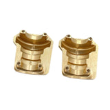 2 Pieces 1/10 Brass Front Rear Bridge Axle Cover Spare Parts for R1001 R1002