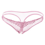 Maxbell Women Sexy Pearl Massage Lingerie Lace Thong G-String Pantiy Briefs Pink - Aladdin Shoppers