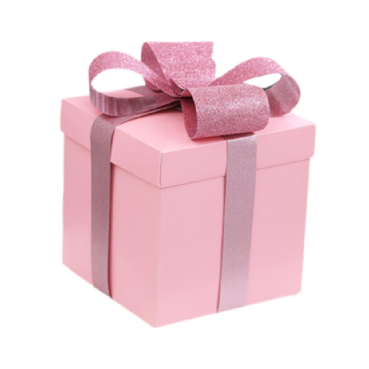 Maxbell Christmas Gift Boxes Stackable Ornaments for Valentines Day Weddings Holiday Pink