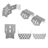 Maxbell Stainless Steel Front Bumper Lower Axle and Gearbox Mount Protection Skid Plate Set for 1/10 Rc Crawler TRX-4 Accessories - Aladdin Shoppers