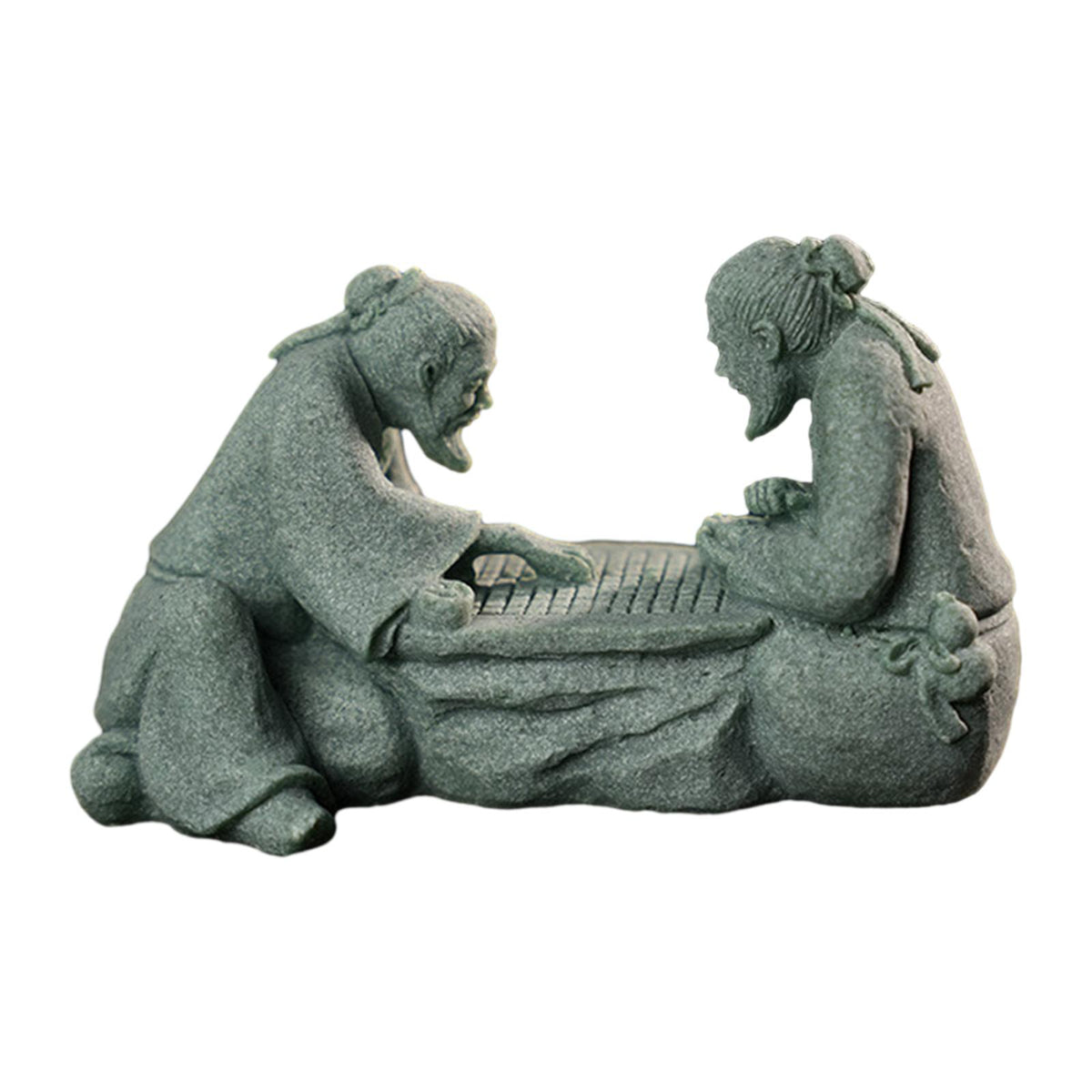 Maxbell Sandstone Statue Art Miniature Figurine for Micro Landscape Garden Flowerpot Style C