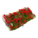 Maxbell Flower Cluster Miniature Bushy for Train Landscape Railroad Scenery Dioramas red