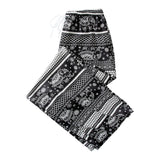 Maxbell 3xYoga Pants Boho Thai Beach Baggy Pants Hippy Female Harem Trousers White Fish Scale
