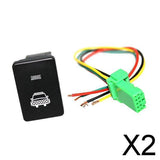 Maxbell 2xPush Switch White LED Headlight Symbol For        2008-up