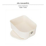 Maxbell 3-Piece Underwear Organizer Box Set, Drawer Divider Storage for Bras, Panties & Socks, French Cream Aesthetic, Stackable Plastic, Multi-Compartment, Home Closet Organization Cream Bra