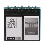 Maxbell Calendar Vertical Flip Photo Album Self Adhesive Memo Book 68Pockets 3" Blue