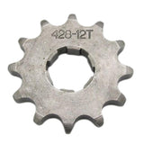 Maxbell 12T 428 Chain/Pitch Front Sprocket Cog Pit/Trail/Dirt bike ATV Quad 20mm - Aladdin Shoppers