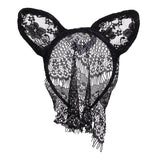 Maxbell Maxbell Sexy Bunny Rabbit Ear Headband Lace Veil Face Mask Masquerade Party Headwear