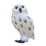 Maxbell Owl Statue Decoration Collection Funny Owl Figurine for Home Patio Fireplace Style E