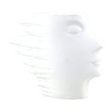 Maxbell Abstract Face Vase Modern Head Shaped Vase for Living Room Bookshelf Bedroom S