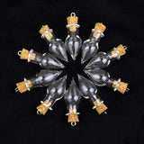 Maxbell 20pcs Glass Cork Bottle Long Cylinder Star Jars Vials DIY Wishing Bottle