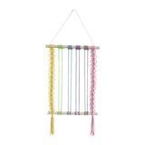 Maxbell Bohemian Tapestry Wall Decor Nursery over Bed Prop Gift Macrame Wall Hanging multi color