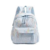 Maxbell Kids Backpack Chic Large Capacity Book Bag for Middle High School Boys Girls Blue