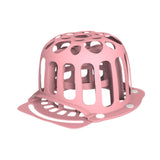 Maxbell Hat Washer Lightweight Home Use Double Layer Traveling Ball Cap Washing Cage pink