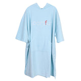 Maxbell Bathrobe Bath Towel Surf Changing Robe Beach Poncho with Hood Light Blue - Aladdin Shoppers