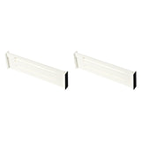 Maxbell 2Pcs Dresser Drawer Dividers White Tidying Clutters for Home Clothes Kitchen Style A
