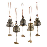 Maxbell Pack of 5 Durable Metal Hanging Feng Shui Wind Chime Jingle Bell Handicraft Gift Collection for Friends Family - Aladdin Shoppers