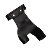 Maxbell Maxbell Cow Leather Left Hand Finger Protector Glove for Archery Bow Hunting Black