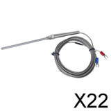 22x100mm Spade K-Type Thermocouple Sensor Probe  3m
