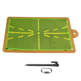 Maxbell Maxbell Golf Training Mat Training Equipment with Stake Hook Portable for Batting 44cmx30cm