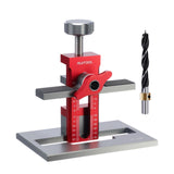 Maxbell Cabinet Door Mounting Jig Quick Aluminium Alloy for Wardrobe DIY Enthusiasts with 1 drill