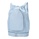 Maxbell Tennis Backpack Decor Racket Shoulder Bag for Outdoor Activities Camping Gym Blue