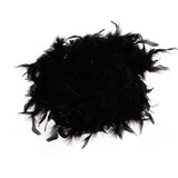 Maxbell 6xBlack Feather Boa Fluffy Craft Decoration 6.6 Feet Long
