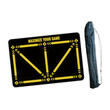 Maxbell Football Footstep Training Mat Carpet Football Training Mat for Home Use Kid Yellow