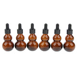 Maxbell Maxbell 6 Pieces Gourd Glass Dropper Bottles For Essential Oil Makeup Liquid 30ml