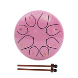Maxbell Steel Drum Percussion Instrument 6 inch 8notes for Family Adults Yoga Rose