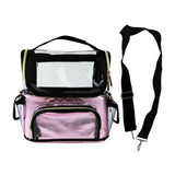 Maxbell Makeup Brush Bag Makeup Artist Must Haves Clear Makeup Brush Holder for Girl pink