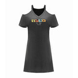 Maxbell Maxbell Women's Cold Shoulder Dress Summer Teen Summer Dress for Travel Holiday Trip M