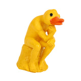 Maxbell Miniature Garden Figurine Resin Sculpture Desk Bookshelf Thinker Duck Statue