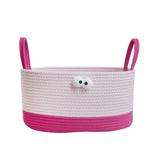 Maxbell Desktop Organizer Box Lightweight Keeping Basket for Candy Snacks Rose Pink and Pink