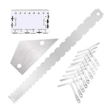 Maxbell Guitar String Action Gauge Ruler Universal Card Luthier Tool for Instruments