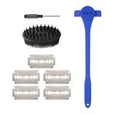 Maxbell Back Hair Shaver Easy to Use DIY Back Hair Trimmer for Personal Birthday Man Blue